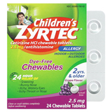 Фото Children's Allergy, жевательные таблетки для детей от 2 лет, со вкусом винограда, 2,5 мг, 24 жевательные таблетки