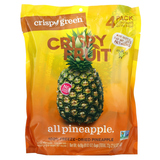 Фото Crispy Fruit, полностью ананасовый продукт, 4 пакетика по 18 г (0,63 унции)
