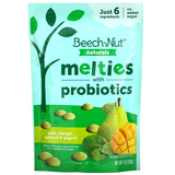 Фото Naturals, Melties with Probiotics, Stage 3, Pear, Mango, Spinach & Yogurt, 1 oz (28 g)