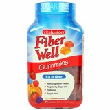 Фото Fiber Well, персик, клубника, ягоды, 90 жевательных таблеток
