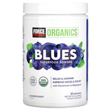 Фото Organics, Blues Superfood, порошок, летние ягоды, 344 г (12,1 унции)