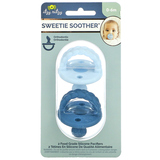 Фото Sweetie Soother, пищевые силиконовые пустышки, для детей от 0 до 6 месяцев, косички Sky & Surf, 2 пустышки