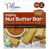 Фото Mighty Nut Butter Bar, Tots 15 Months & Up, Almond Butter, 5 Bars, 0.67 oz (19 g) Each