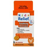 Фото Kids Relief, прорезывание зубов, апельсиновый вкус, 0,85 жидк. унц. (25 мл)