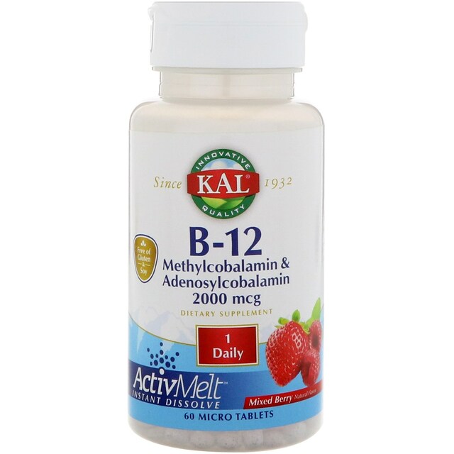 Отзывы (604) B-12 Methylcobalamin & Adenosylcobalamin, ActivMelt, Mixed ...