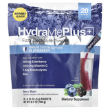 Фото Hydralyte Plus +, порошок с шипучим электролитом, ягодный вкус, 20 пакетиков по 9 г (0,31 унции)