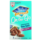 Фото Almonds, On The-Go, обжаренная в духовке морская соль, 7 пакетиков по 17 г (0,6 унции)