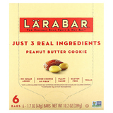 Фото The Original Real Fruit & Nut Bar, печенье с арахисовой пастой, 6 батончиков по 48 г (1,7 унции)