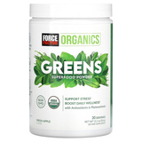 Фото Organics, зелень, суперфуд в порошке, свежее яблоко, 316 г (11,1 унции)