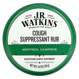 Фото Cough Suppressant Rub, Menthol Camphor,4.12 oz (116 g)