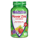 Фото Power Zinc Gummy Vitamins, натуральный клубничный и мандарин, 5 мг, 90 жевательных таблеток