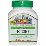 Фото E-200, натуральный продукт, 110 мягких капсул