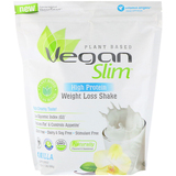Фото Vegan Slim, с высоким содержанием белка, коктейль для похудения, ваниль, 24,2 унции (686 г)