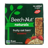 Фото Naturals, Fruit Oat Bars, Stage 4, Strawberry, 5 Bars, 0.78 oz (22 g) Each