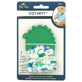 Фото Itzy Mitt, Food Grade Silicone Teether, 3+ Months, Dino, 1 Teether