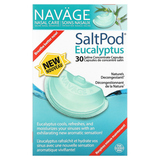 Фото Nasal Care, солевой раствор для промывания носа, SaltPod и эвкалипт, 30 капсул с солевым концентратом