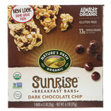 Фото Organic, Sunrise Breakfast Bars, Dark Chocolate Chip, 5 Bars, 1.2 oz (35 g)