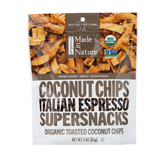 Фото Organic Toasted Coconut Chips, Italian Espresso Supersnacks, 3.0 oz (85 g)