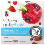 Фото MilkFlow, Fenugreek & Blessed Thistle Supplement Drink, Berry , 16 Packets, (10 g) Each