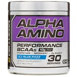 Фото Alpha Amino, аминокислоты с разветвлённой цепью для производительности, льдисто-голубой, 13,4 унц. (381 г)
