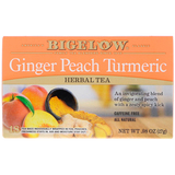 Фото Herbal Tea, Ginger Peach Turmeric, 18 Tea Bags, .98 oz (27 g)