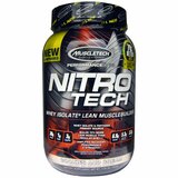 Фото Nitro-Tech, сывороточный изолят + наращивание сухой мышечной массы, со вкусом печенья с кремом, 2,00 фунта (907 г)