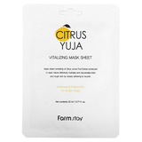Фото Citrus Yuja, омолаживающая тканевая маска, 1 шт., 23 мл (0,77 жидк. Унции)