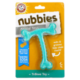 Фото Nubbies, Dental Toys For Moderate Chewers, Tribone, Peanut Butter, 1 Toy