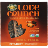 Фото Love Crunch, органические батончики с гранолой премиального качества, черный шоколад и арахисовая паста, 6 батончиков, 30 г (1,06 унции) каждый