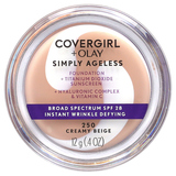 Фото Olay Simply Ageless, тональная основа, SPF 28, кремовый бежевый 250, 12 г (0,4 унции)