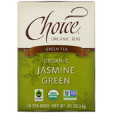 Фото Green Tea, Organic Jasmine Green, 16 Tea Bags, .85 oz (24 g)