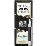 Фото 24K White, Sparkly Teeth Whitening Pen, Charcoal + Mint, 0.09 fl oz (2.5 ml)