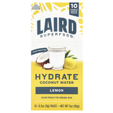 Фото Hydrate Coconut Water, смесь для приготовления электролитов, лимон, 10 пакетиков по 9 г (0,3 унции)